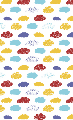 Blackout roller blind Colorful clouds