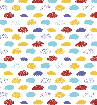 Blackout roller blind Colorful clouds