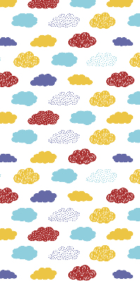 Blackout roller blind Colorful clouds