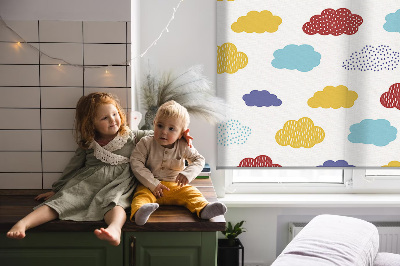 Blackout roller blind Colorful clouds