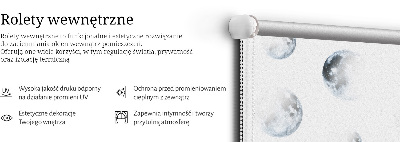 Fabric roller blind for window Moons