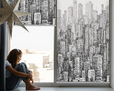 Blackout roller blind for window City
