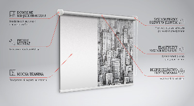 Blackout roller blind for window City
