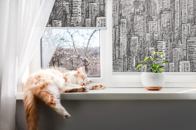 Blackout roller blind for window City