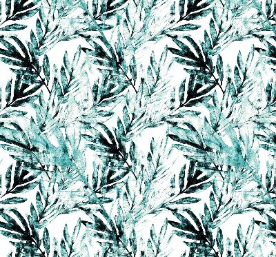 Fabric roller blind for window Leaves