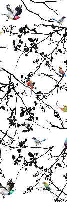 Blackout roller blind Birds on the branches
