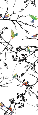 Blackout roller blind Birds on the branches