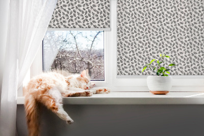 Fabric roller blind for window Feathers