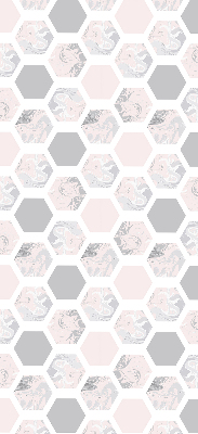 Blackout roller blind for window Hexagons