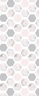 Blackout roller blind for window Hexagons