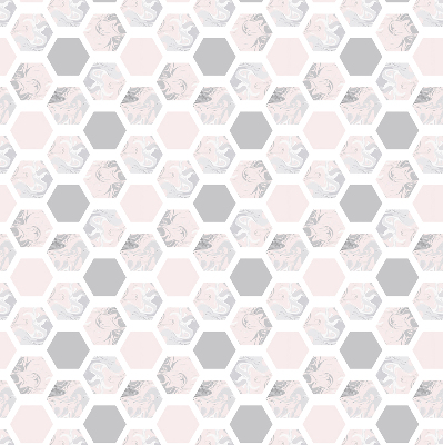 Blackout roller blind for window Hexagons