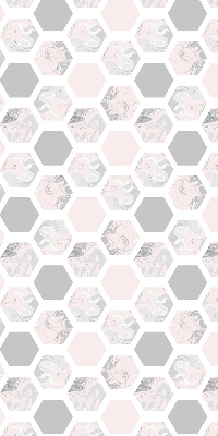 Blackout roller blind for window Hexagons