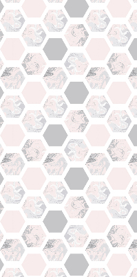 Blackout roller blind for window Hexagons