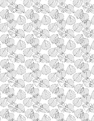 Fabric roller blind for window Drawn leaves