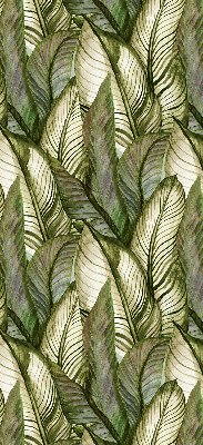 Blackout roller blind for window Leaves
