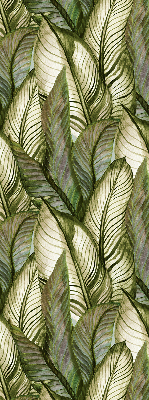 Blackout roller blind for window Leaves