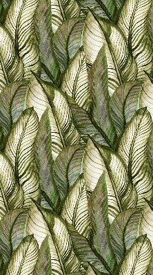 Blackout roller blind for window Leaves