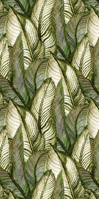 Blackout roller blind for window Leaves