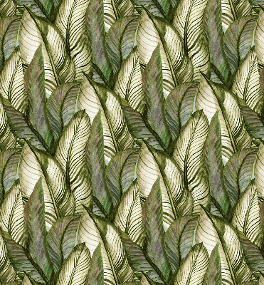 Blackout roller blind for window Leaves