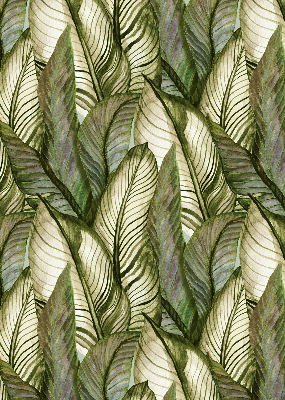 Blackout roller blind for window Leaves