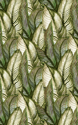 Blackout roller blind for window Leaves