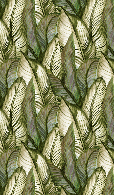 Blackout roller blind for window Leaves