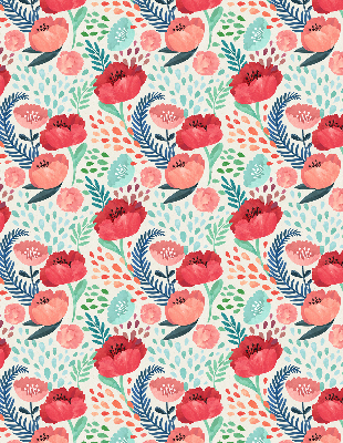 Fabric roller blind for window Poppy