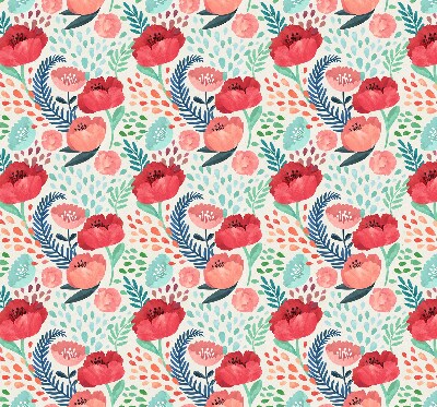 Fabric roller blind for window Poppy