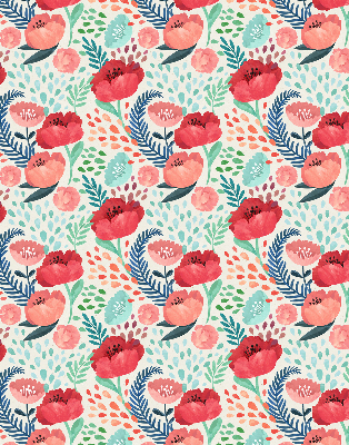 Fabric roller blind for window Poppy