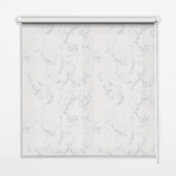 Blackout roller blind White marble