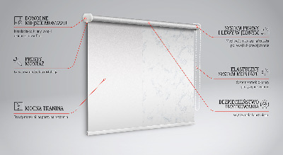 Blackout roller blind White marble