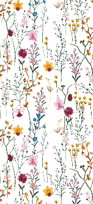 Blackout roller blind for window Colorful flowers