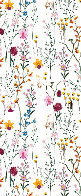 Blackout roller blind for window Colorful flowers