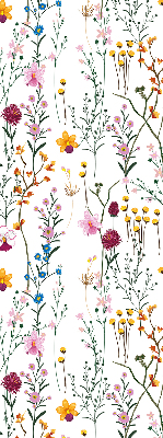 Blackout roller blind for window Colorful flowers