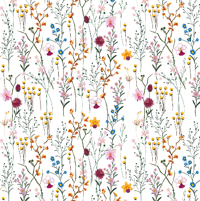 Blackout roller blind for window Colorful flowers