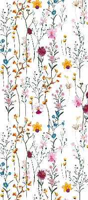 Blackout roller blind for window Colorful flowers