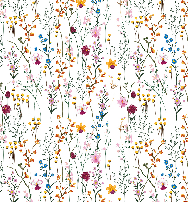 Blackout roller blind for window Colorful flowers