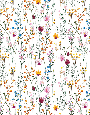 Blackout roller blind for window Colorful flowers