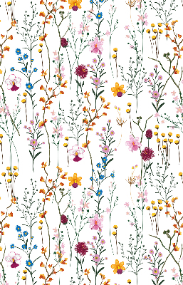 Blackout roller blind for window Colorful flowers