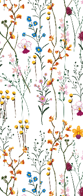 Blackout roller blind for window Colorful flowers