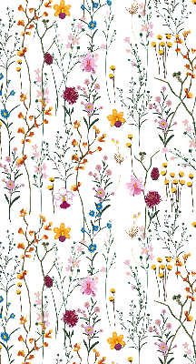 Blackout roller blind for window Colorful flowers
