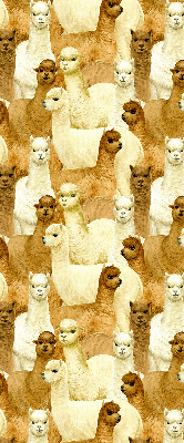 Blackout roller blind for window A herd of alpacas