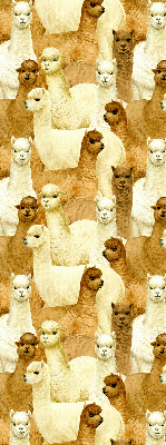 Blackout roller blind for window A herd of alpacas