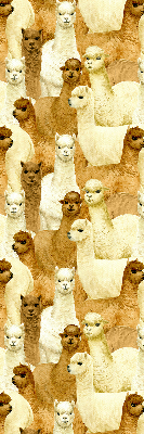 Blackout roller blind for window A herd of alpacas