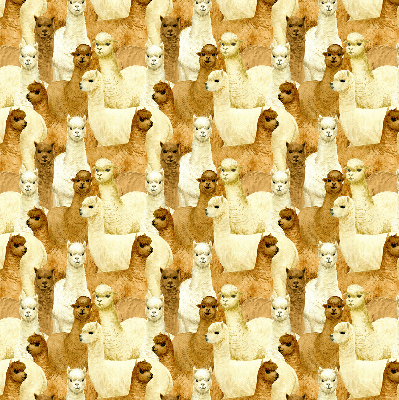 Blackout roller blind for window A herd of alpacas