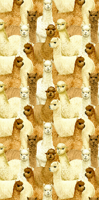 Blackout roller blind for window A herd of alpacas