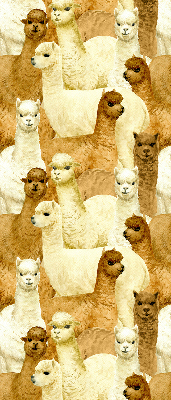 Blackout roller blind for window A herd of alpacas