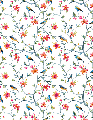 Blackout roller blind Birds on the twigs