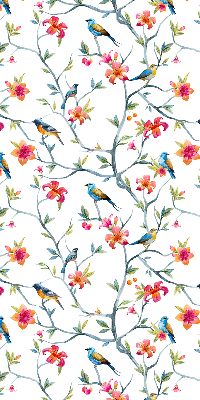 Blackout roller blind Birds on the twigs