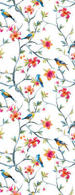 Blackout roller blind Birds on the twigs